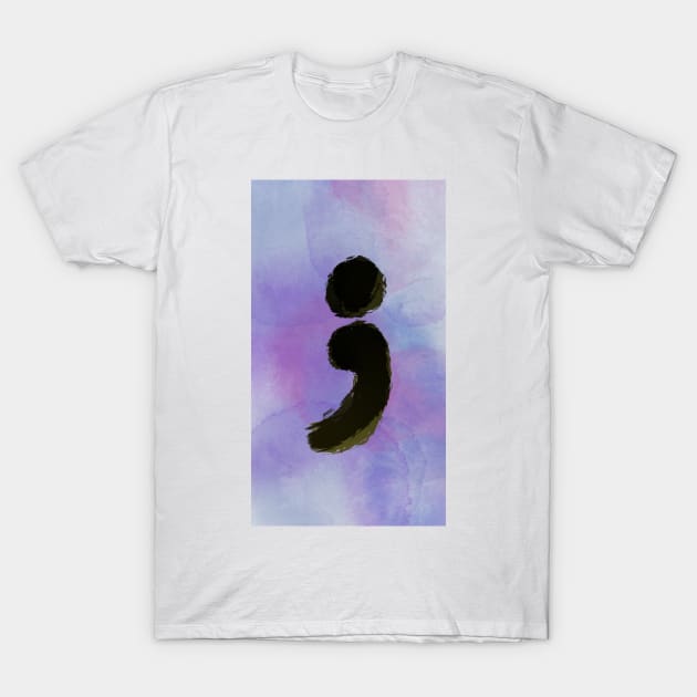 Semicolon T-Shirt by neetaujla